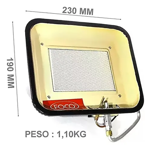 Estufa Pantalla 1500c Con V?lvula Gas Envasado - Imagen 3